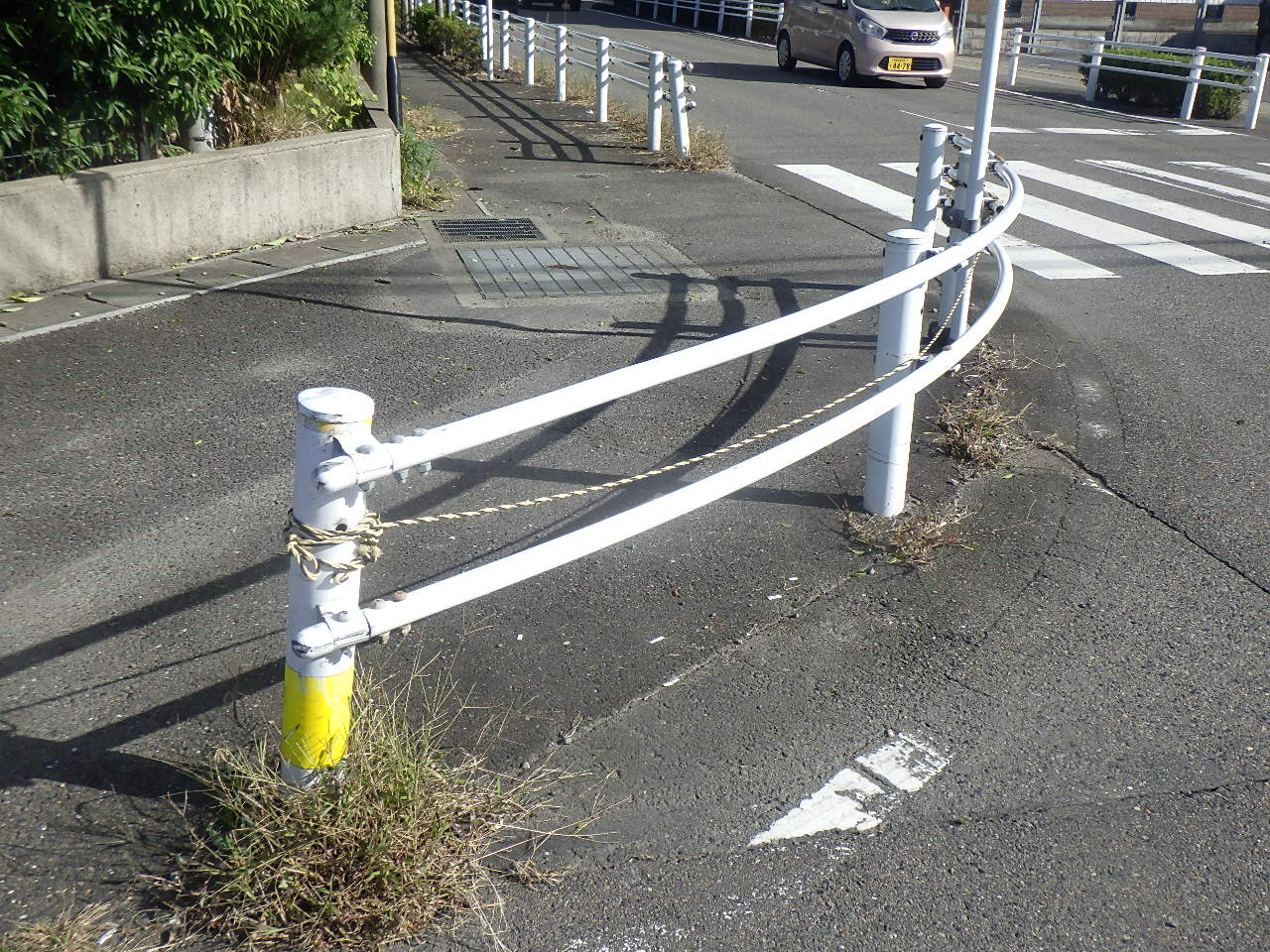 ガードパイプ事故修繕工事 | 防護柵工事