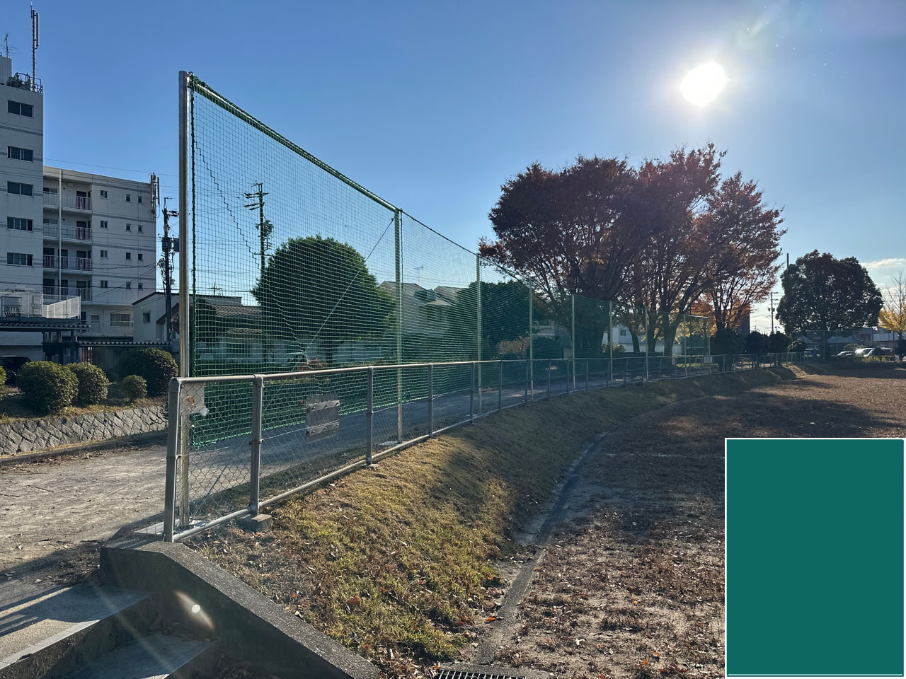 防球ネット設置工事 | フェンス工事