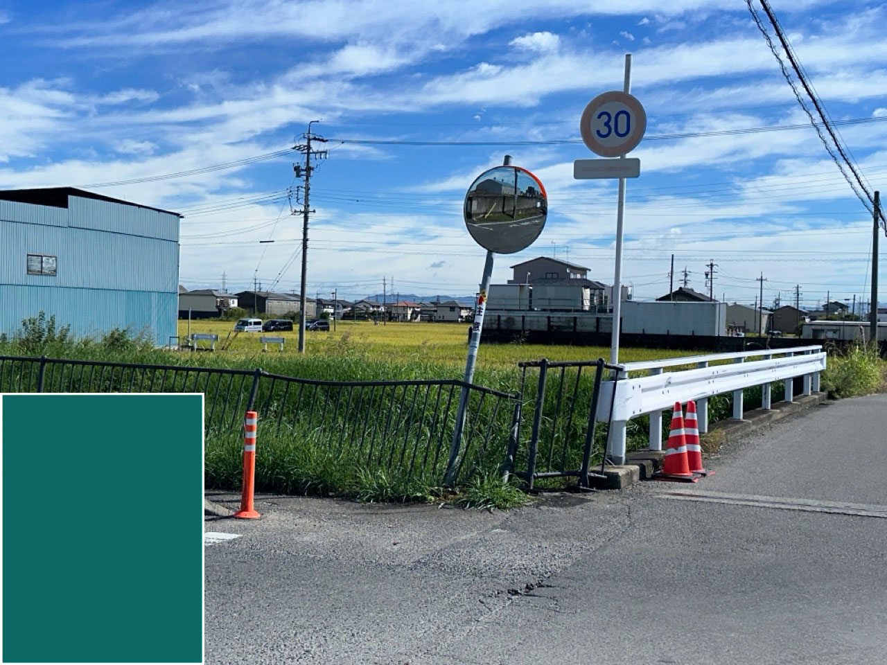 道路反射鏡・縦格子柵事故復旧 | 防護柵工事